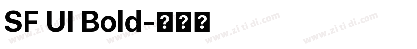 SF UI Bold字体转换